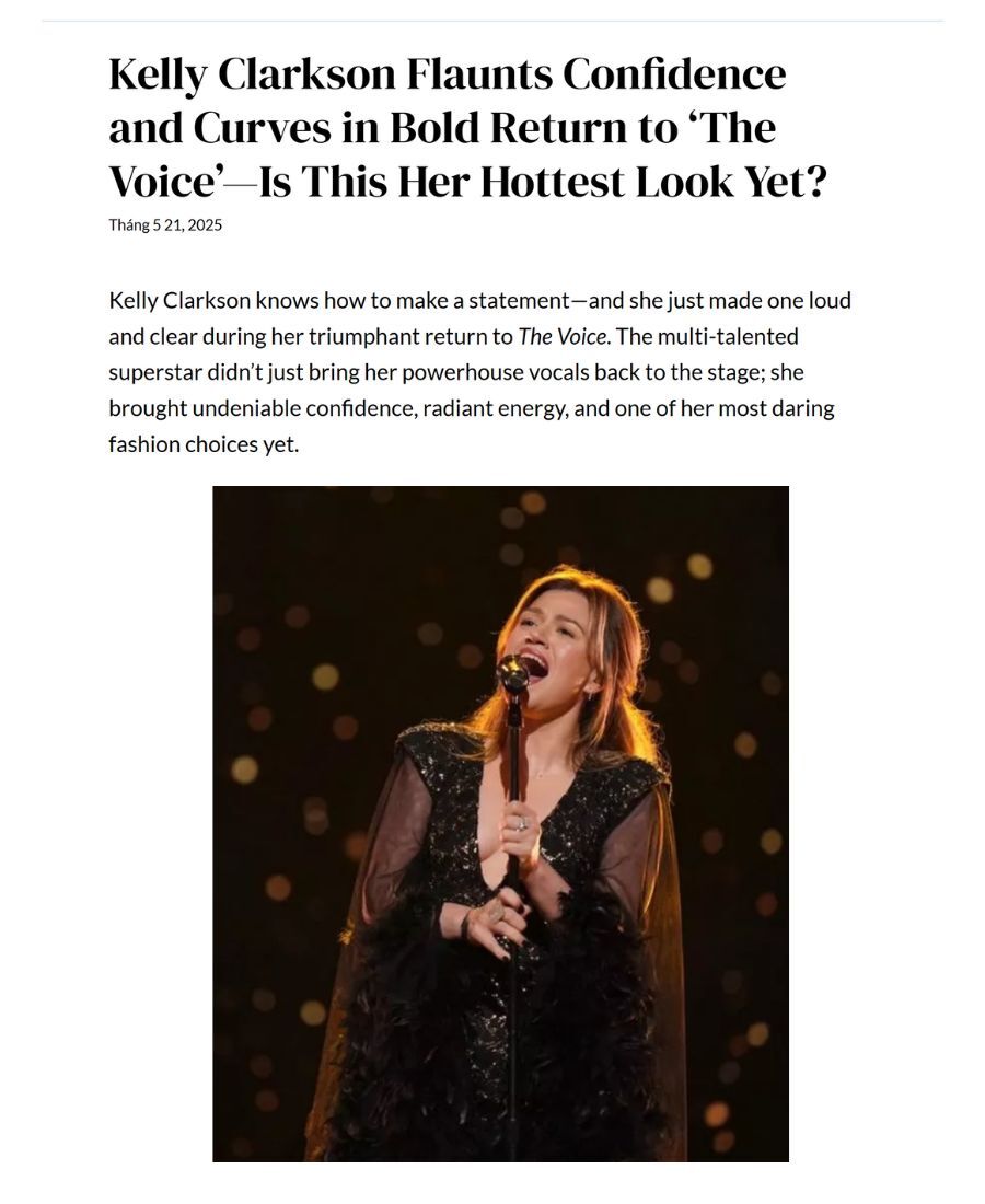 Kelly Clarkson wows in Auraelis Couture